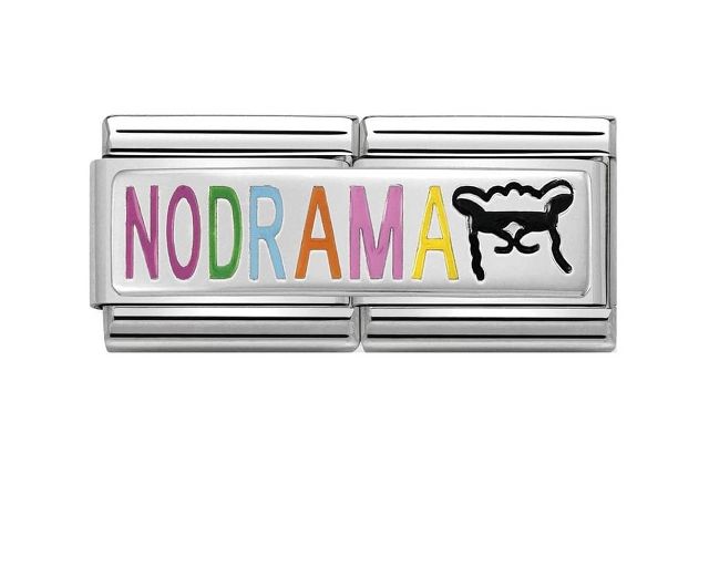 No drama llama composable steel silver and enamel