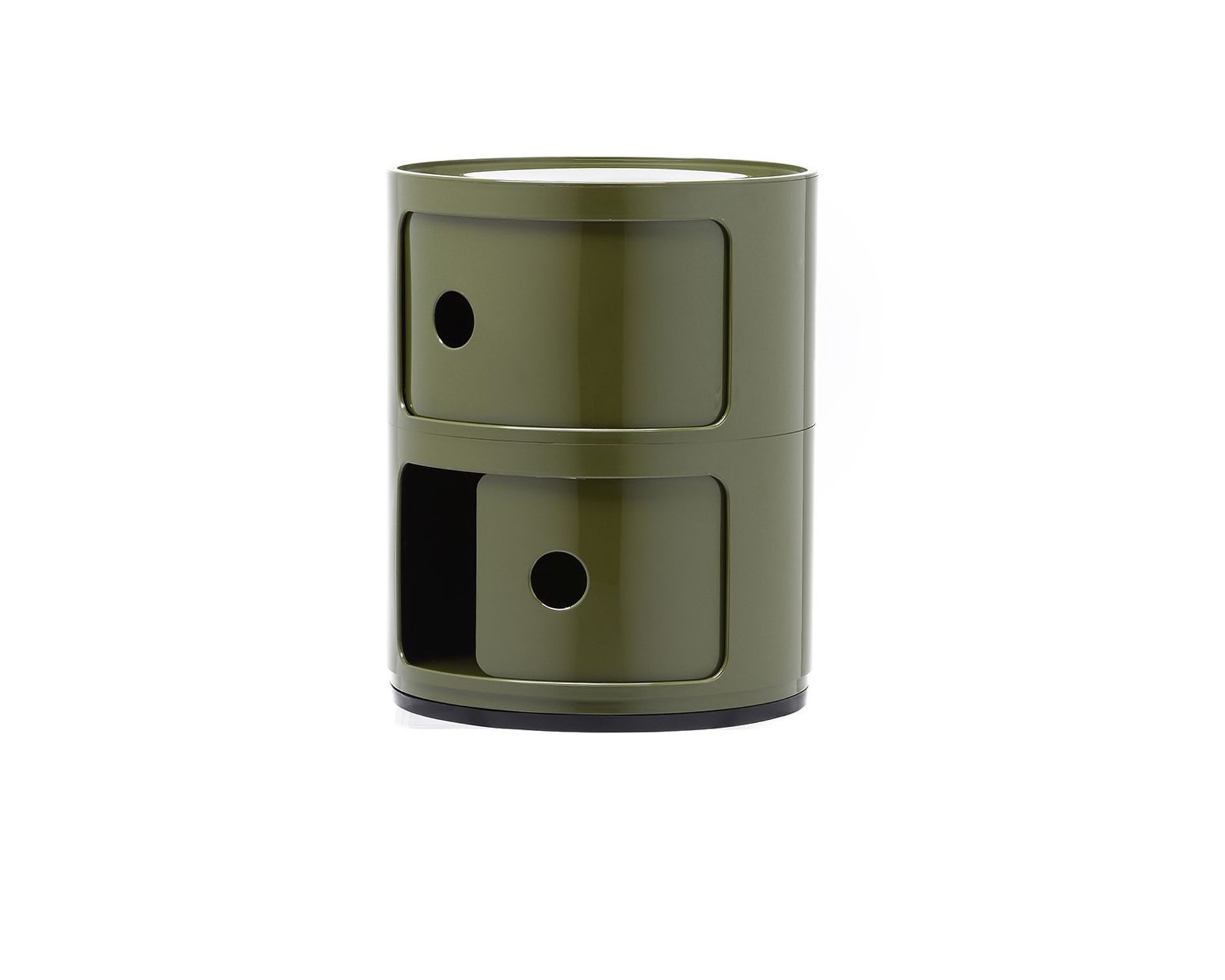 Cassettiera Componibile A Due Elementi Colore Verde Kartell