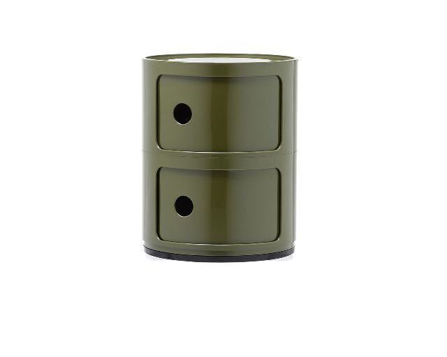 Cassettiera Componibile A Due Elementi Colore Verde Kartell