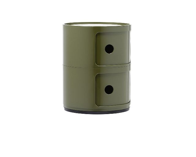Cassettiera Componibile A Due Elementi Colore Verde Kartell