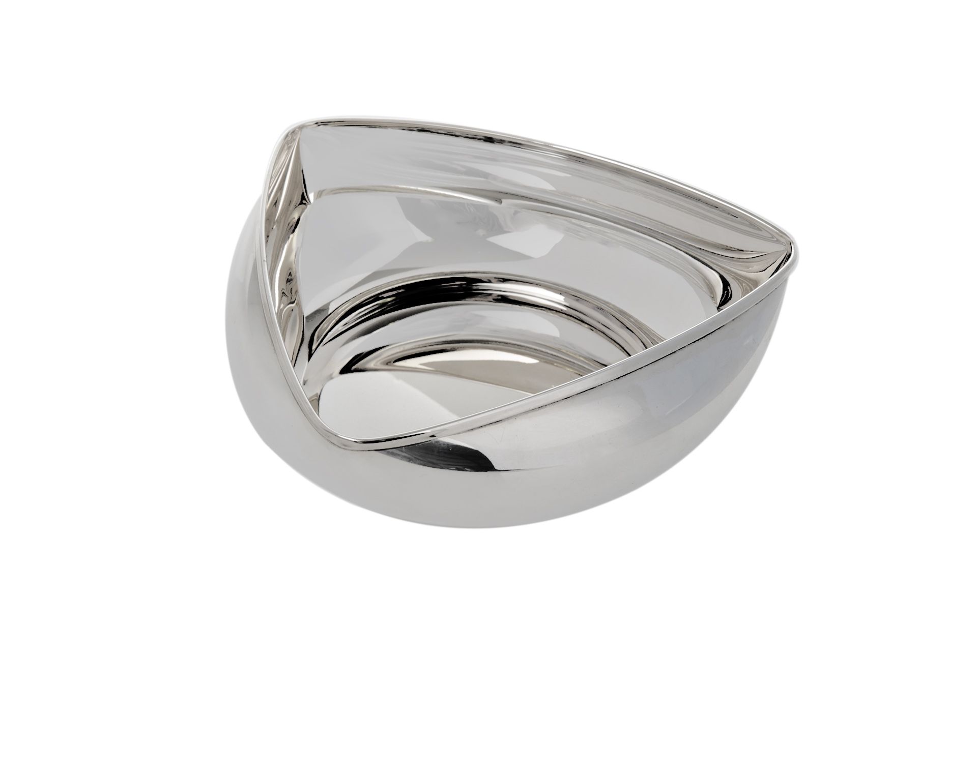 Triangular Bowl Silver Selezione Zanolli