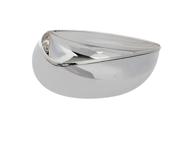 Triangular Bowl Silver Selezione Zanolli