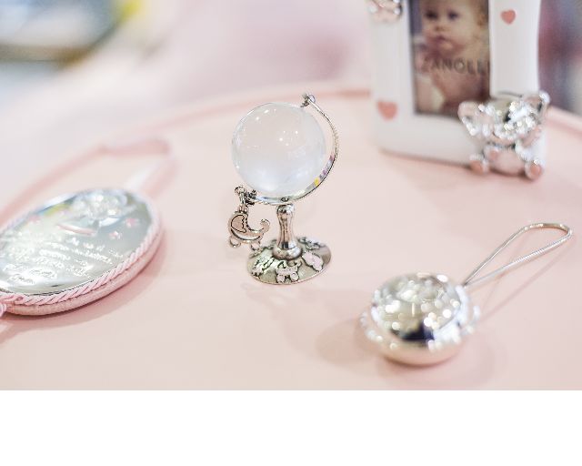 Globe With Stroller Pendant Box And Sugared Almonds Selezione Zanolli 170702 912mz22752hx