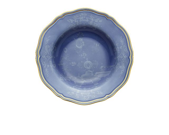 Piatto fondo oriente italiano pervinca porcellana