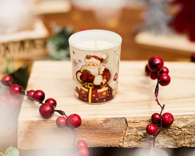Christmas gift perfumed candle vanilla-scented santa claus