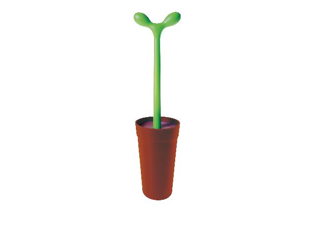 Toilet brush merdolino brown
