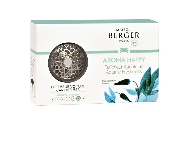 Car diffuser aroma happy with fraicheur aquatique fragrance