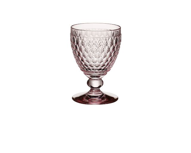 Red wine goblet boston coloured rose