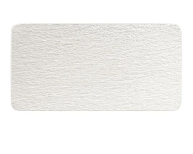 Rectangular service plate manufacture rock porcelain white