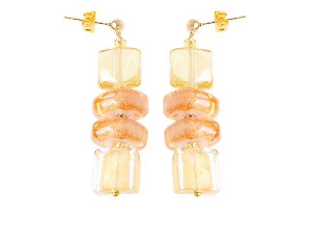 Pendant earrings liz amber