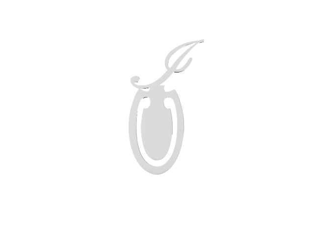 Segnalibro argento lettera i