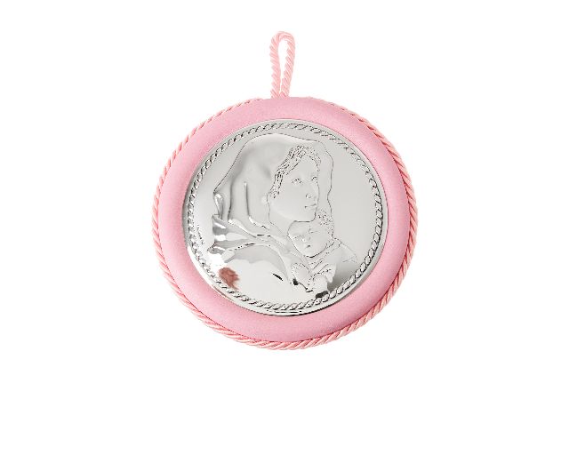 Capoculla carillon madonna del ferruzzi argento bilaminato rosa