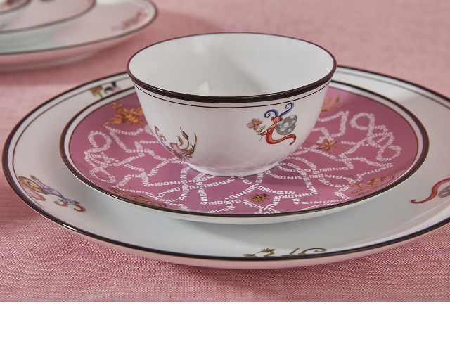 Piatto Dessert Arcadia Rosa Porcellana Richard Ginori 167002 F14000pt1100205b51