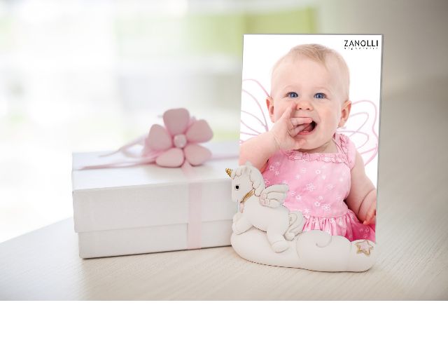 Picture frame pegaso pink with chocolate candies