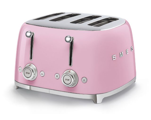 Toaster 4 slices pink