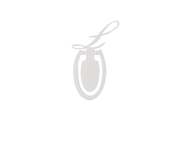Bookmark Silver L Letter With Sugared Almonds Selezione Zanolli 167684 964sllhx