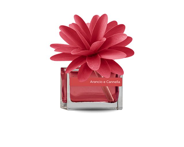 Fragrance diffuser flower orange and cinnamon