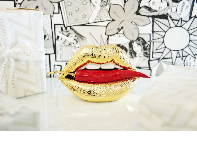 Gold Mouth And Red Chilly Pepper Selezione Zanolli 181839 875pp0308