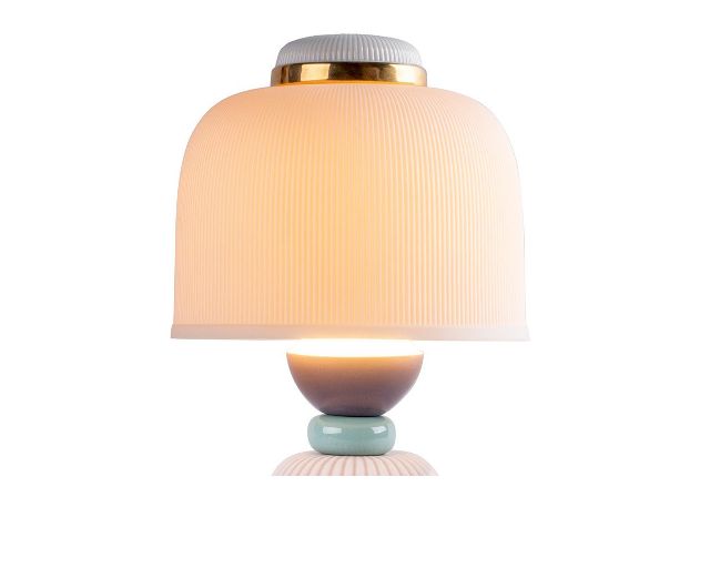 Lamp Kokeshi Porcelain Pink Lladro