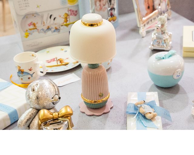 Lamp Kokeshi Porcelain Pink Lladro