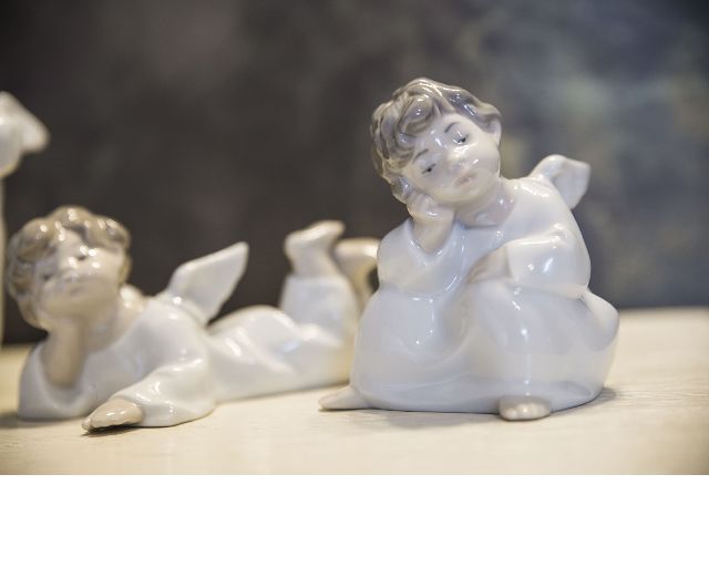 Angioletto Che Medita Porcellana Lladro
