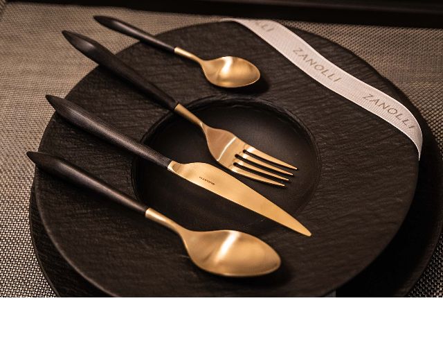 Cutlery Set Ares Steel Black Bugatti 167597 963asgdn004f004
