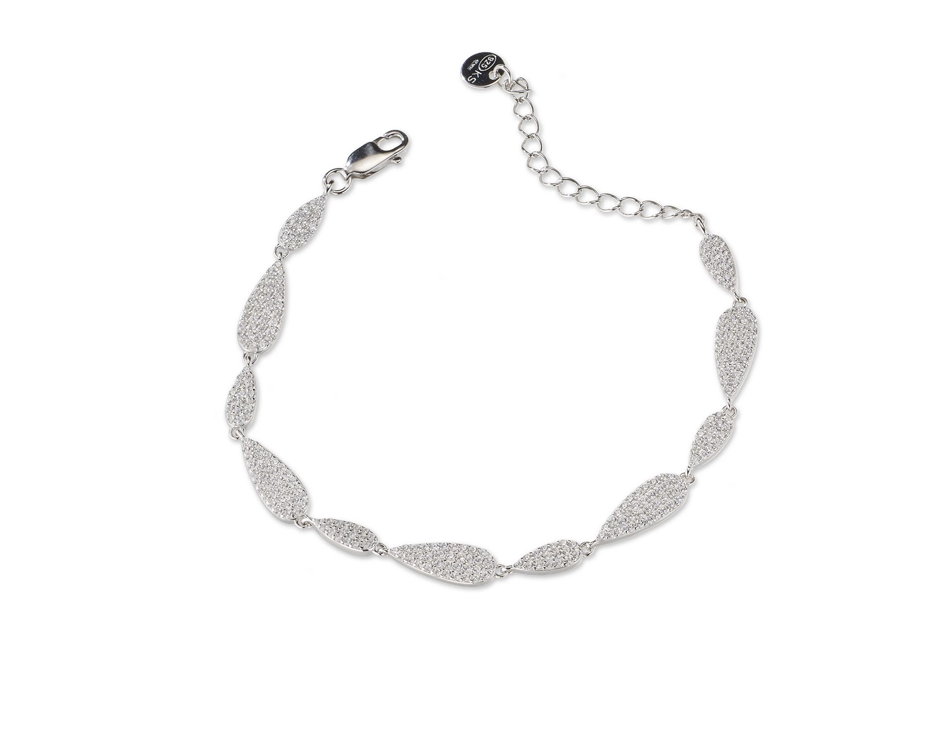 Bracciale Argento Con Zirconi Bianchi Sovrani 187393 814j11131