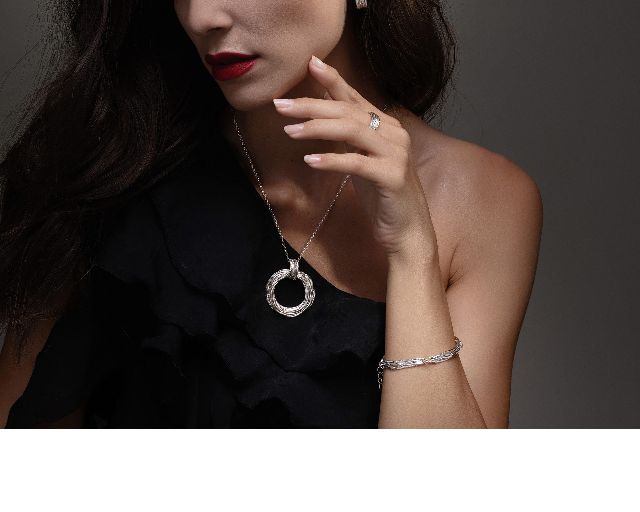 Collana Arianna Argento Con Ciondolo Tondo Intrecciato Selezione Zanolli 178326 922cn6282