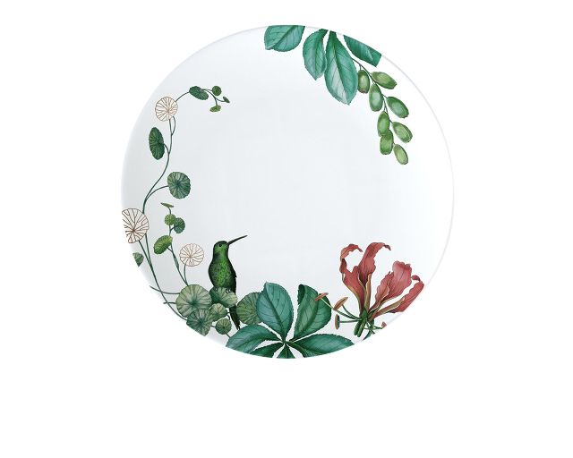 Dessert plate avarua porcelain multicolored white