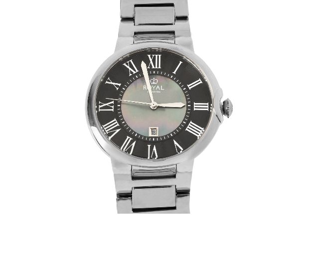 Watch steel with black dial