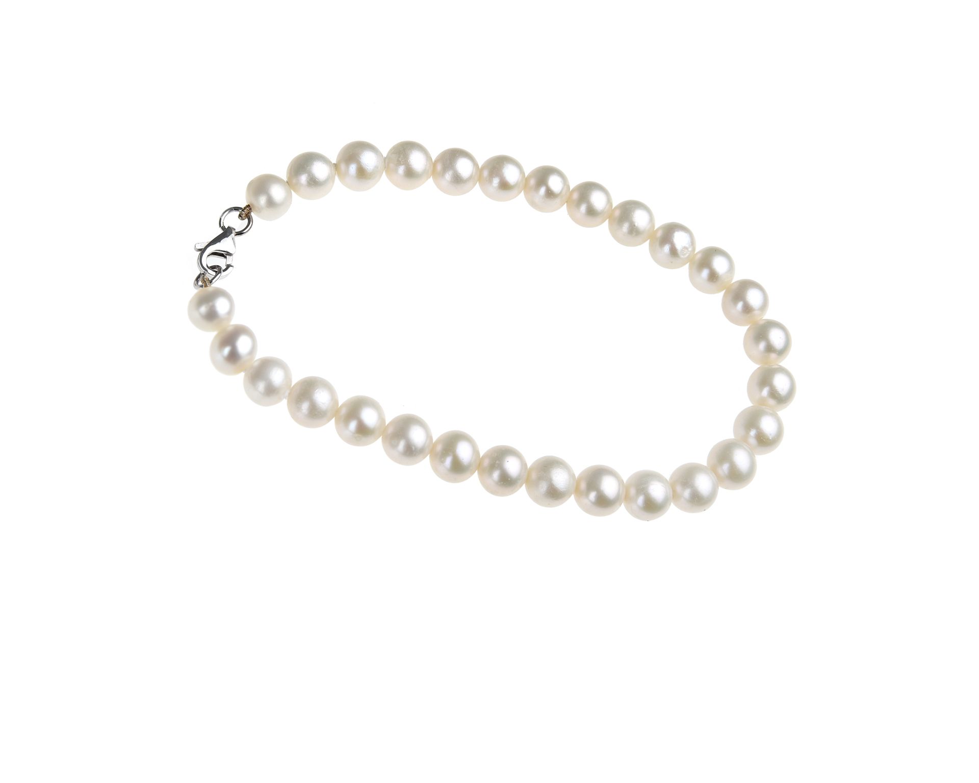 Bracciale Oro 750 E Perle Bianche Coltivate 24 Mesi Selezione Zanolli