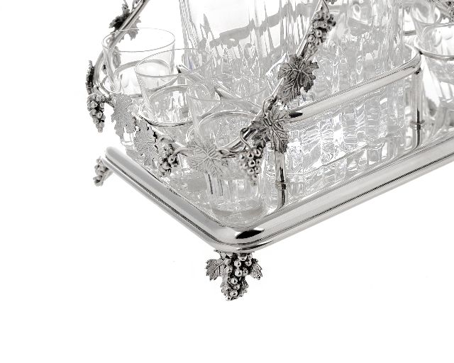 Rosolio Silver With Grape Decoration Selezione Zanolli