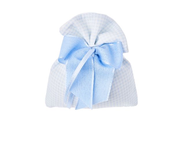 Favor sugared almonds white and blue