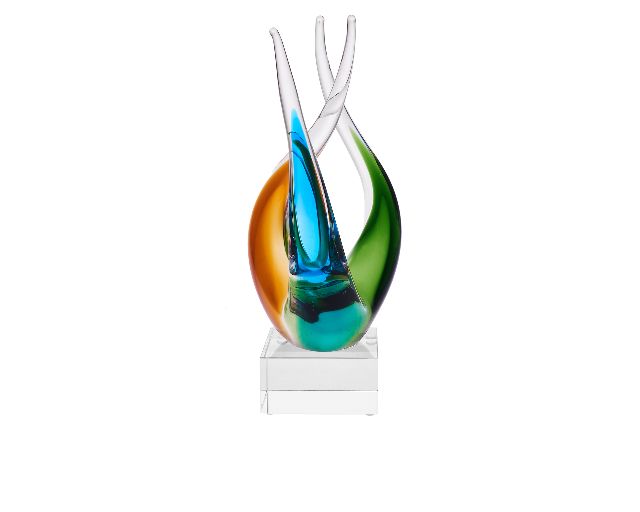 Trofeo Intrecciato In Vetro Soffiato Selezione Zanolli