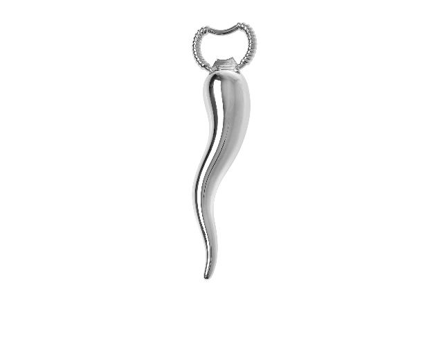 Bottle opener c-hornetto chrome