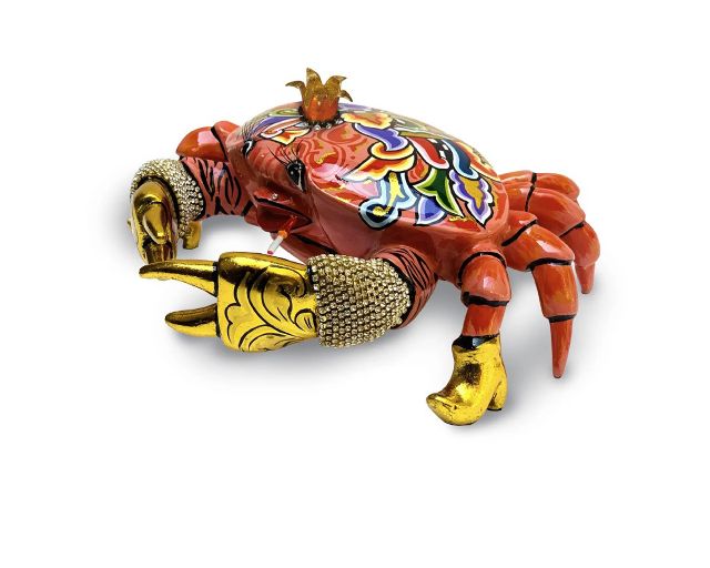 Crab edwina l hand painted