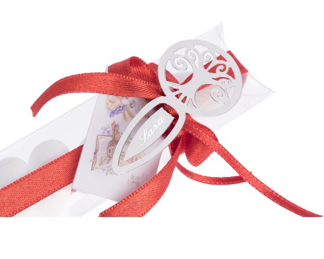 Bookmark Tree Of Life Silver With Sugared Almonds Selezione Zanolli 166481 589s925avhx