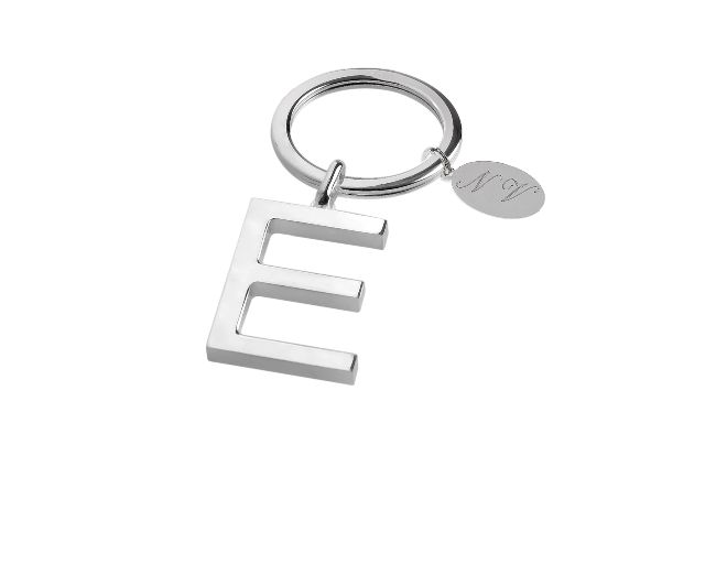 Keychain Silver E Letter Selezione Zanolli 10949 2vpce