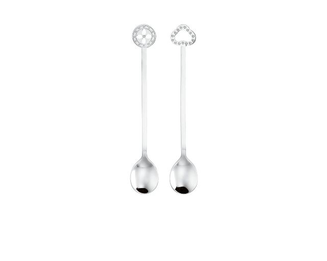 Party spoon set party oriental steel 2 pieces