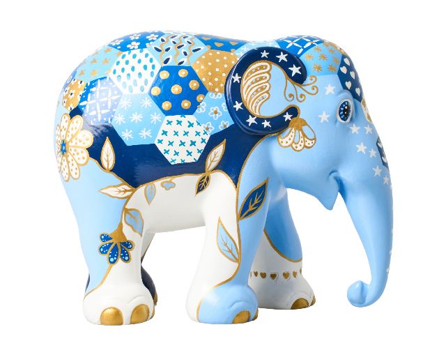 Elephant parade patchie indigo