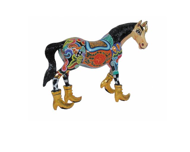 Horse thunder l hand painted