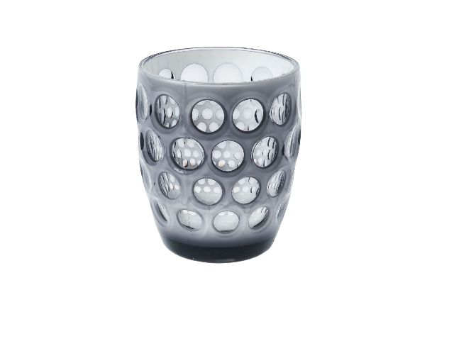 Bicchiere lente bianco grigio