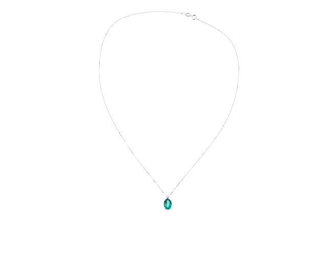Collana Oro 750 Con Smeraldo E Diamanti Selezione Zanolli