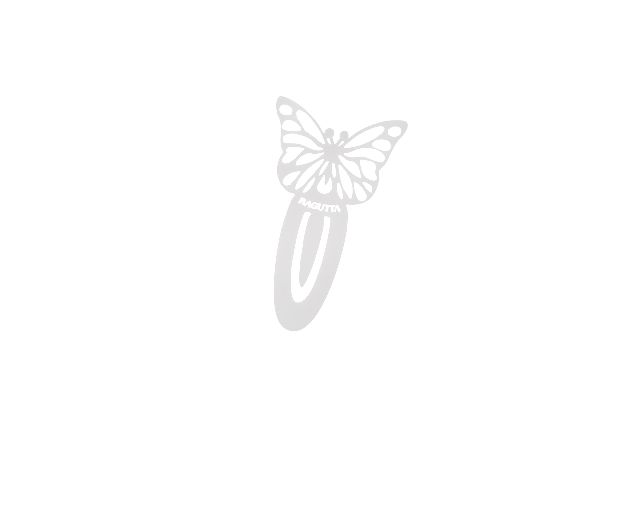 Segnalibro farfalla silver plated