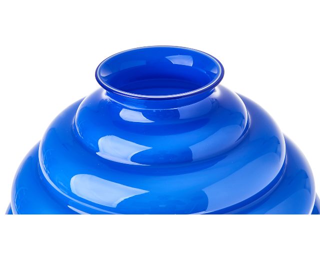 Vaso Deco Vetro Di Murano Zaffiro E Lattimo Venini 179167 93170710zalaza