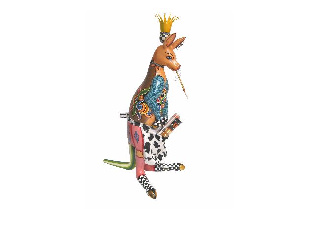 Kangaroo skippy hand painted