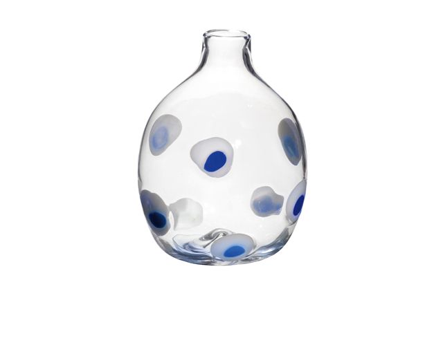 Vase singleflower capri murano glass
