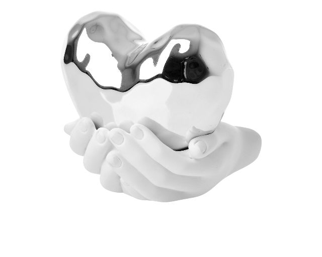 Scultura Mani Con Cuore Argento Selezione Zanolli 186165 890me26051ag