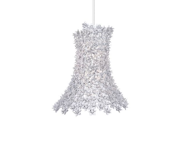 Lampada sospensione bloom trasparente