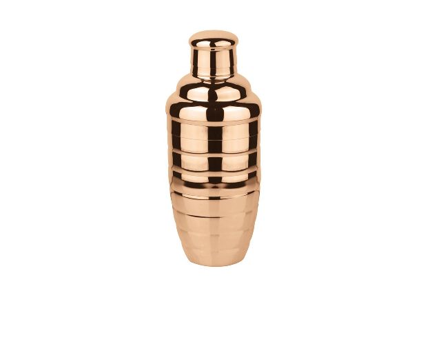 Cocktail shaker bar steel for long drinks copper